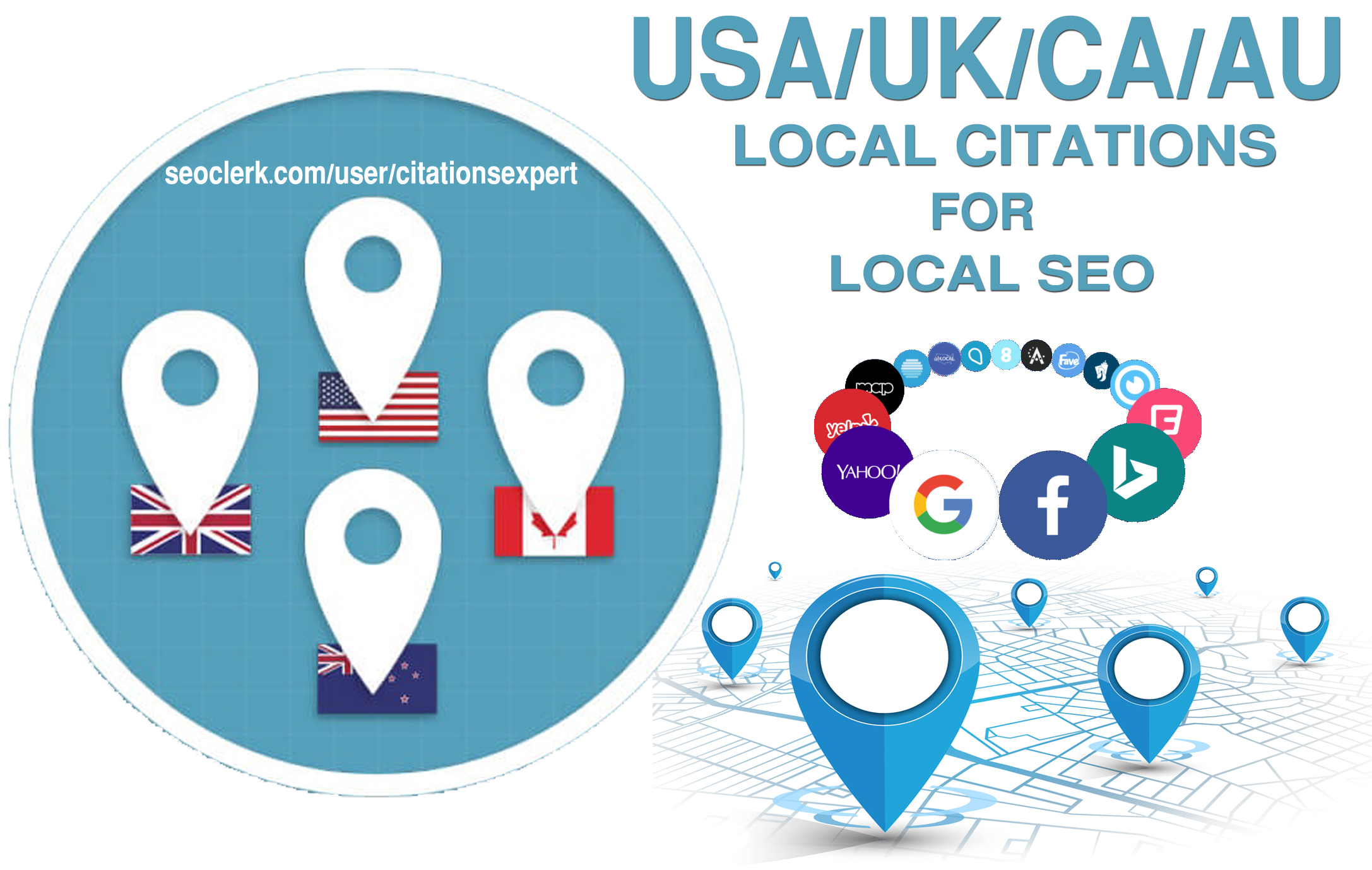 Do Manually TOP 50 Live Local Citations for Australia. Money-Back Guarantee
