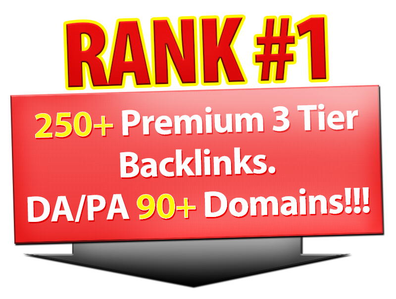 250 High DA/PA 3 Tier Manual Link Pyramid For Top Google Ranking 
