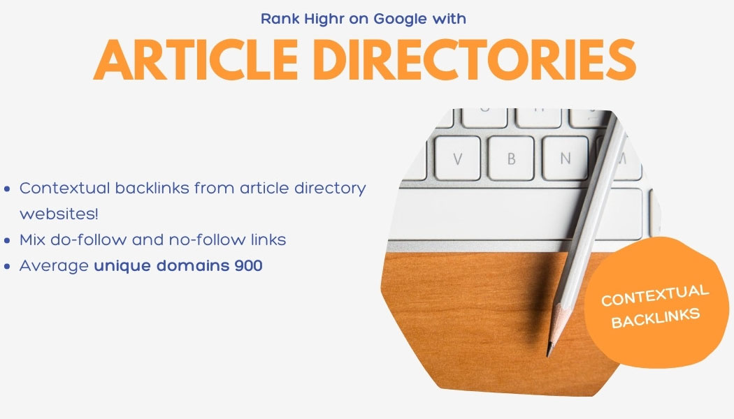Provide you 500 Article Directories Contextual Backli...
