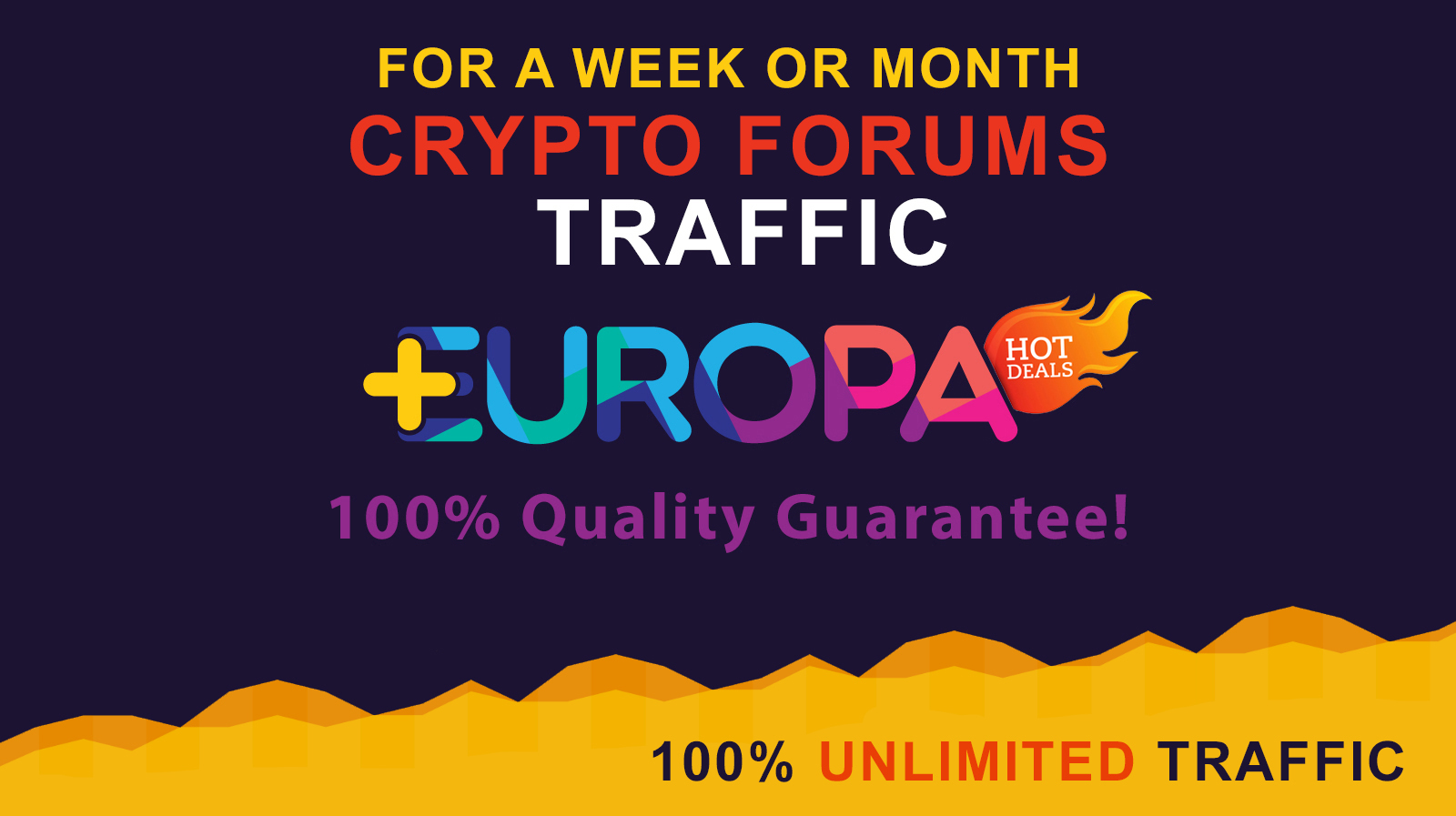 UNLIMITED CRYPTO FORUM TRAFFIC | FOR A WEEK OR MONTH | PLUS BONUS