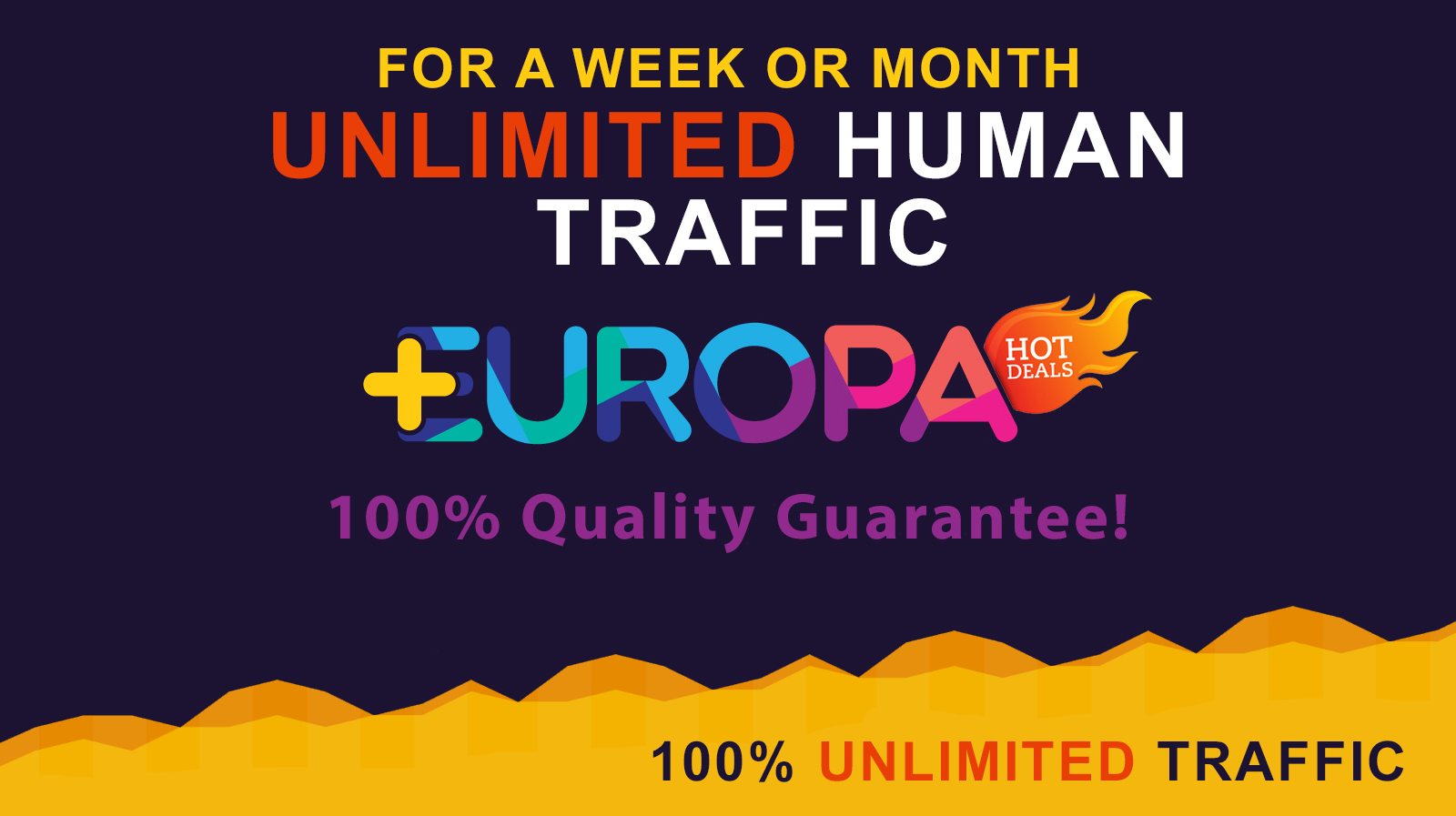 UNLIMITED HUMAN TRAFFIC | FOR A WEEK OR MONTH | PLUS BONUS