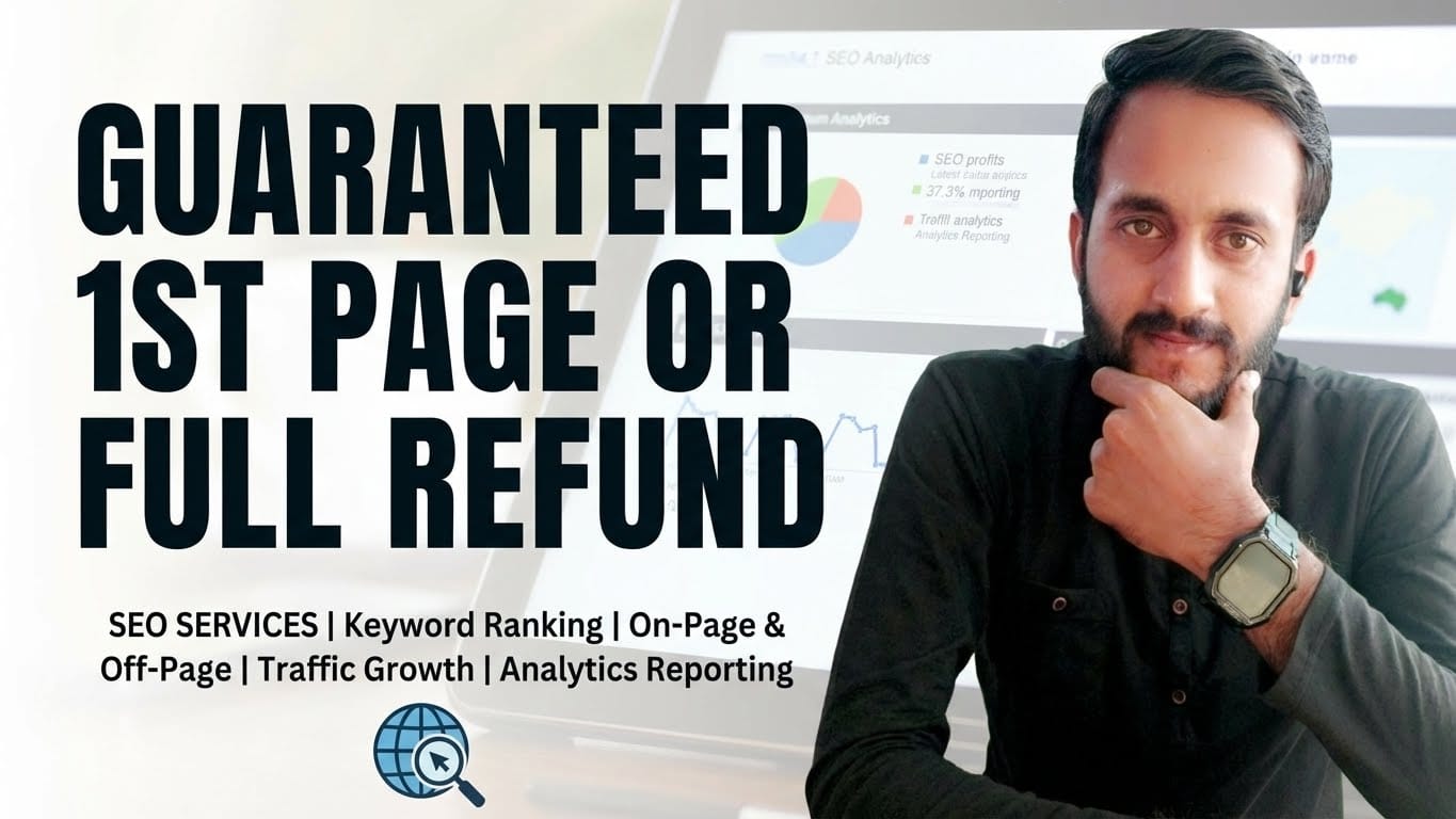 Rank Your Website on Google First Page or Get 100% Money Back