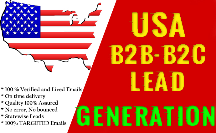 B2B Lead Generation - USA, UK, Canada Lead Geneartion