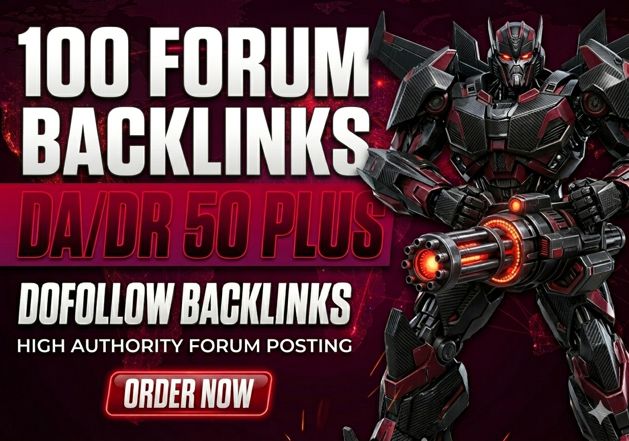 I Will Create 100 High Quality Forum Backlinks for SE...