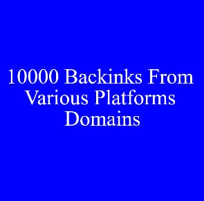 I Will Give 10000 Backinks From Various Platforms Domains