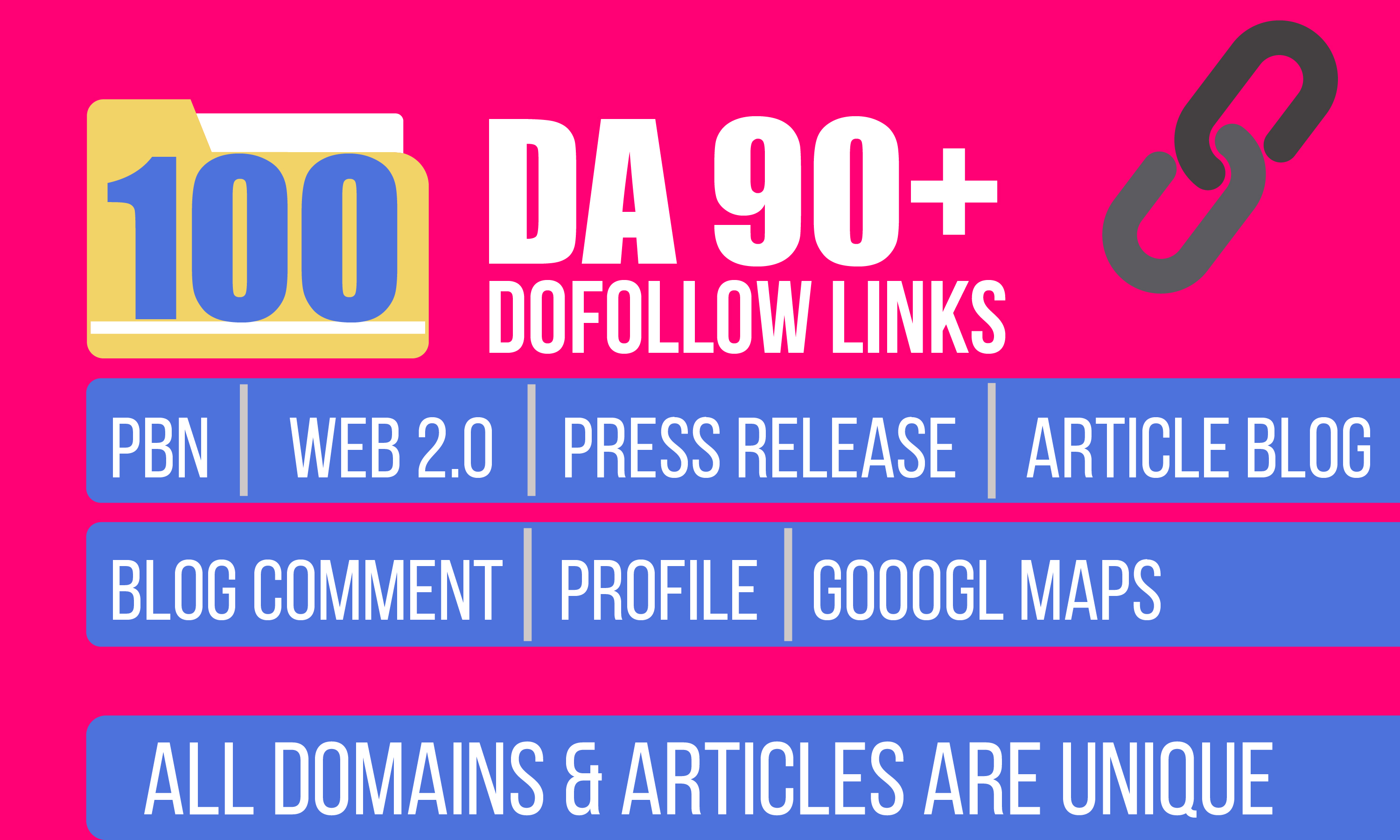 Great News, Powerful 100 Manual & Permanent All In One Link-building SEO Package