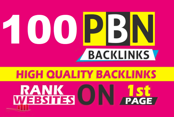 Get Strong 100 Homepage Do-Follow PBN, All DR60+ To Improve Your Website In 1 Weeks