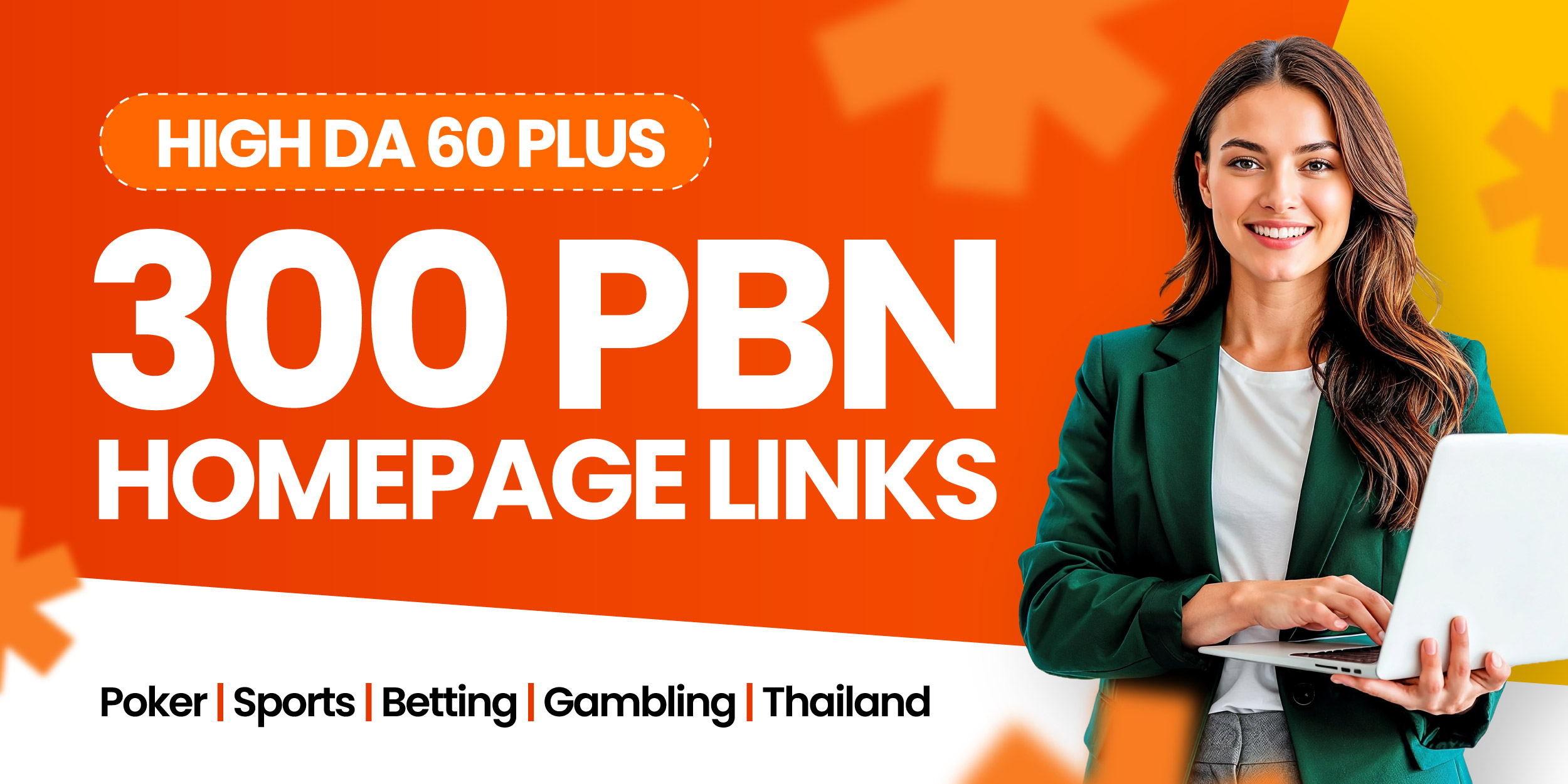 Get 300 Super Authority Homepage DA60+ Gambling PBN L...