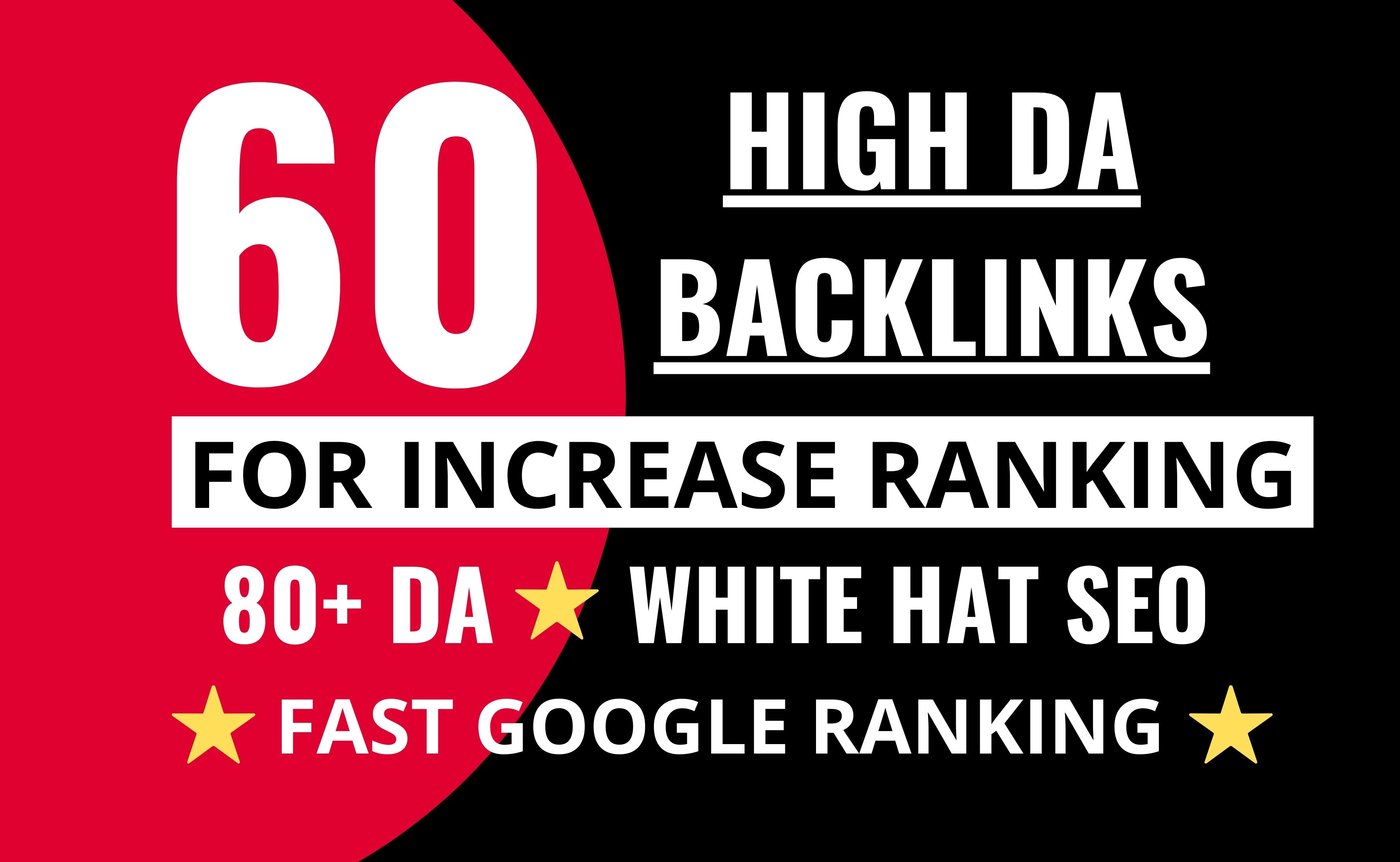 60 Manual white hat SEO Backlinks Service from 80 plu...