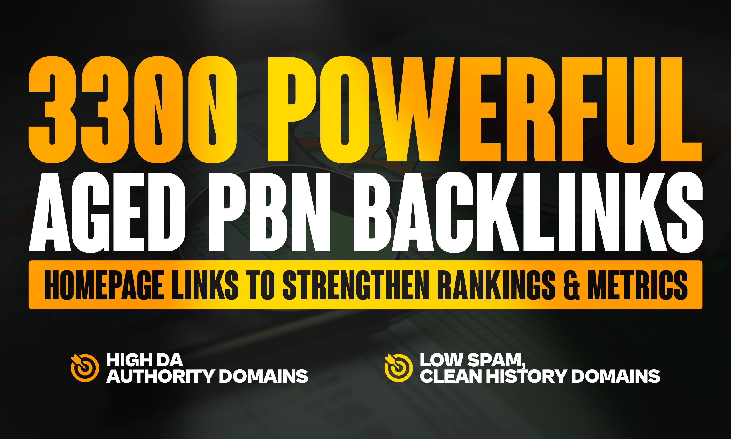 extremely 3300 Powerful Aged PBN Backlinks Homepage Links to Strengthen Rankings & Metrics