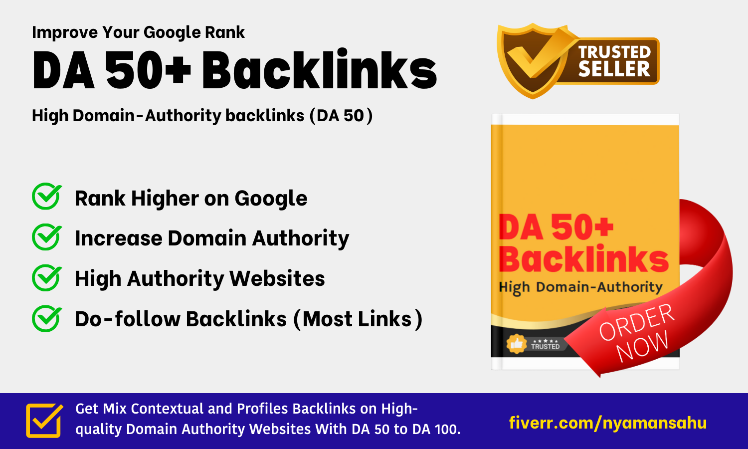 DA 50 High Quality Do Follow SEO Backlinks