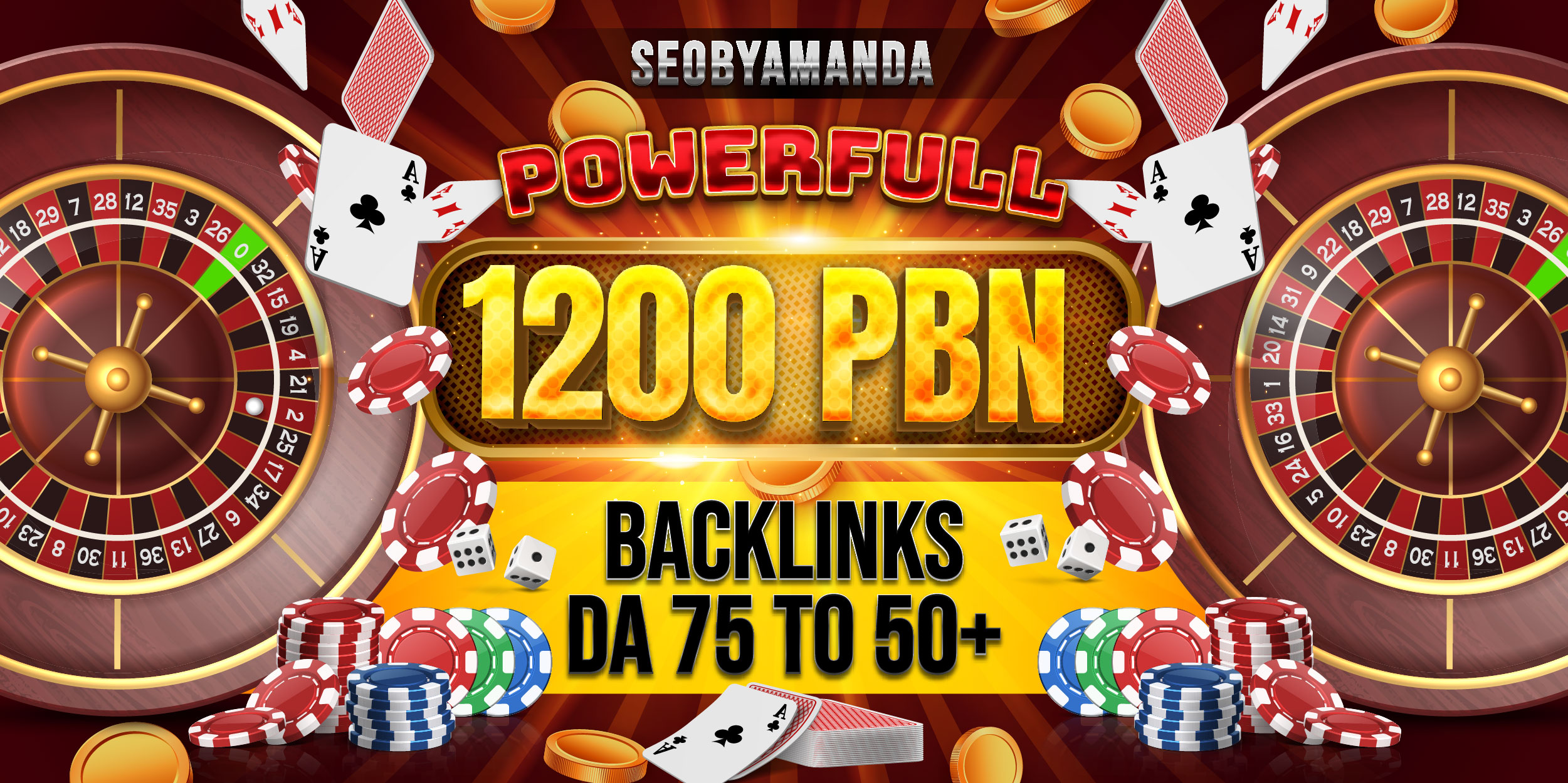 Premium Casino 1200 PBN Backlinks DA 75 to 50+ Dofoll...