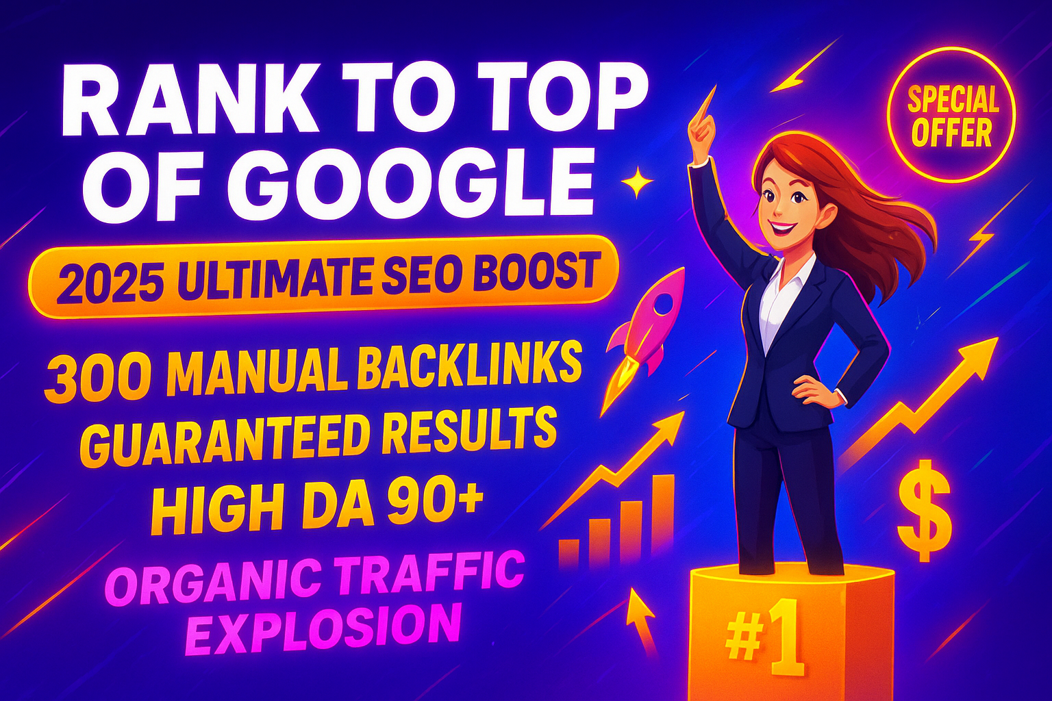 RANK TO TOP OF GOOGLE - 2025 Ultimate SEO Boost - 300...