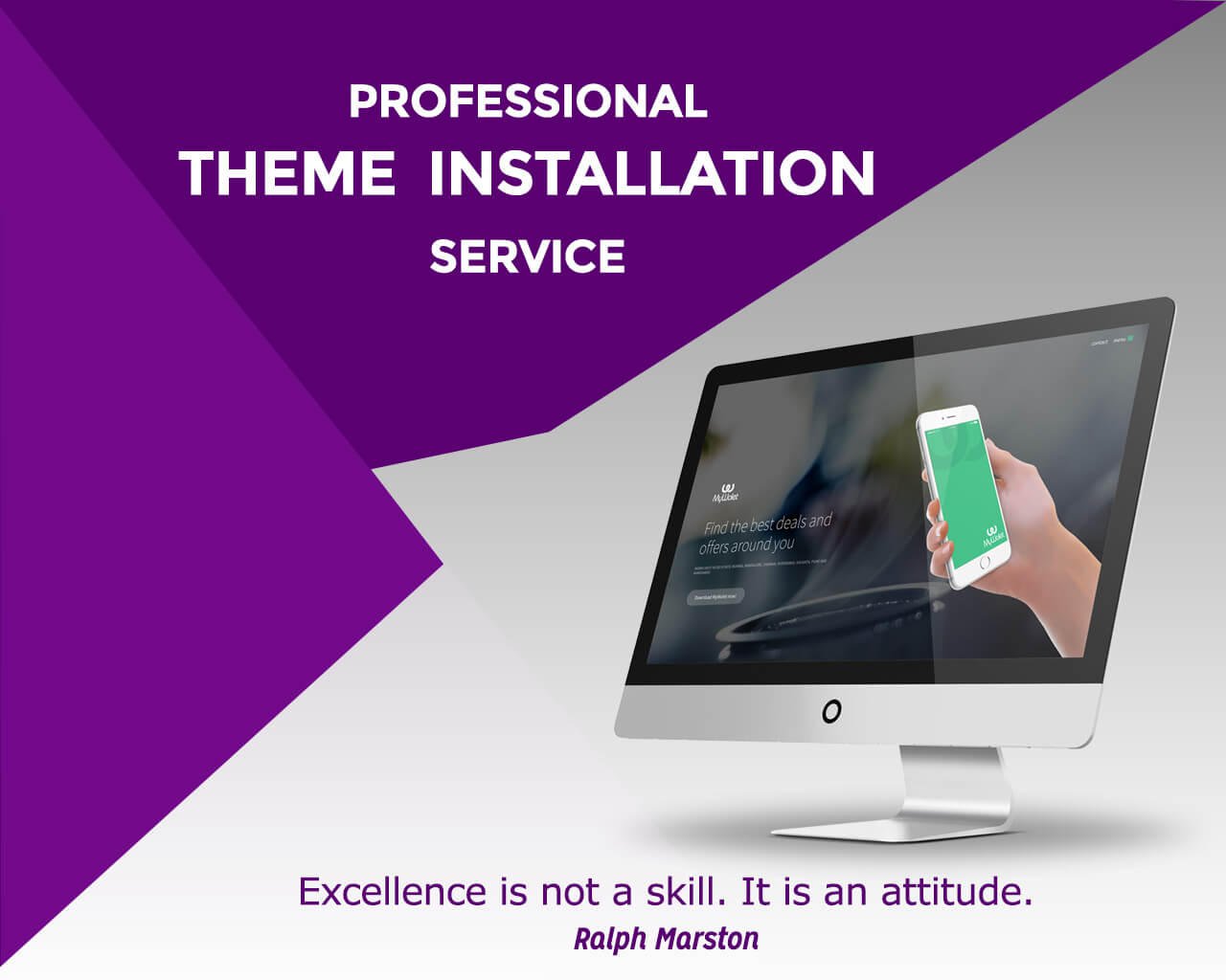 Setup WordPress with installing theme and demo upload