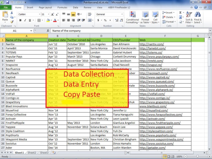 I will be a virtual assistant for data entry, typing and copy paste work