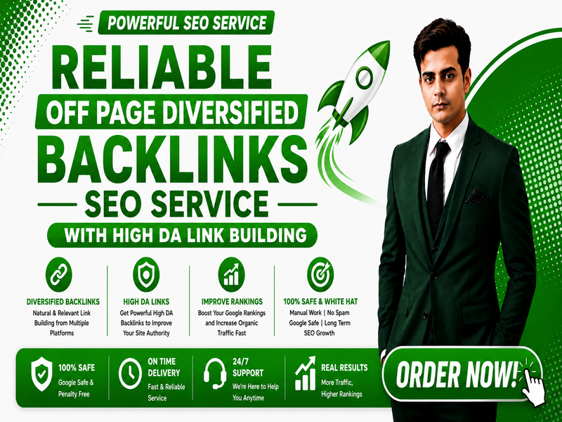 Reliable Off page diversified backlinks SEO service w...