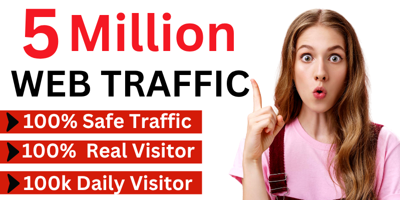 Drive 5,000,000 Targeted Real Organic Website Traffic...