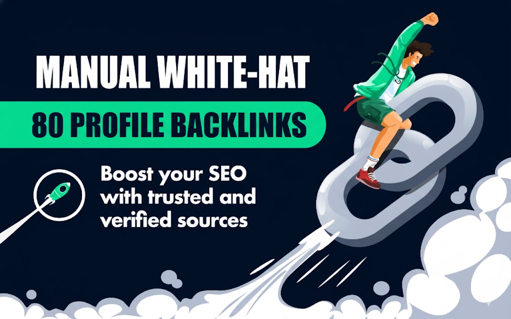 80 Manual Permanent Profile Backlinks Do-follow DA PA...