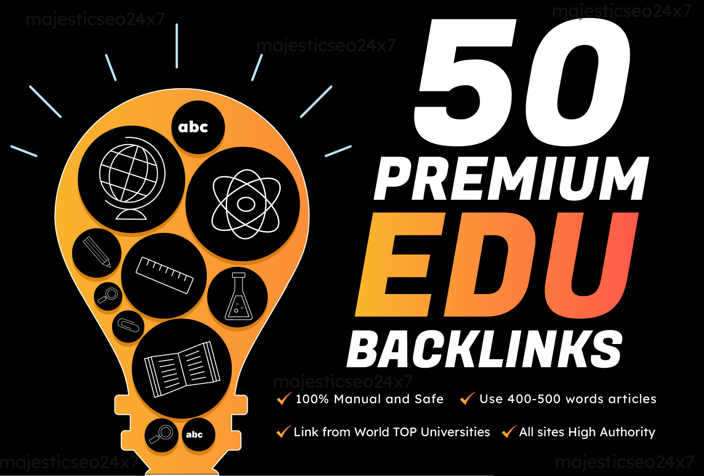 50 Premium EDU backlinks From Top Universities