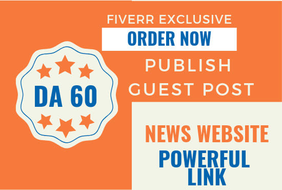 Publish Guest Post on Da 60 News Site