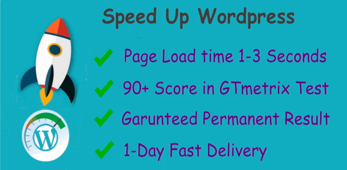 I will Optimize Page Speed and Speed Up your Wordpres...