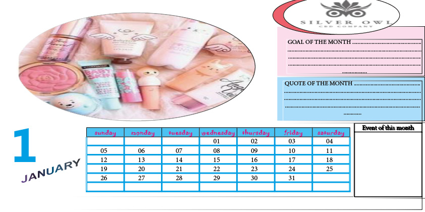 Modern 2020 CALENDAR personnel or for your business