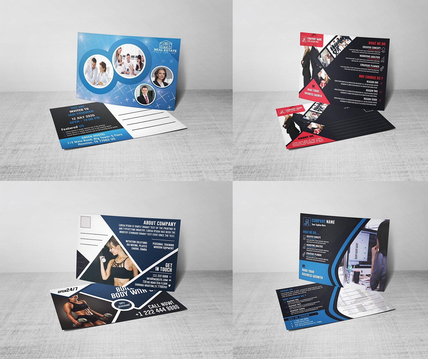 do professional postcard or eddm postcard design in 24 hour