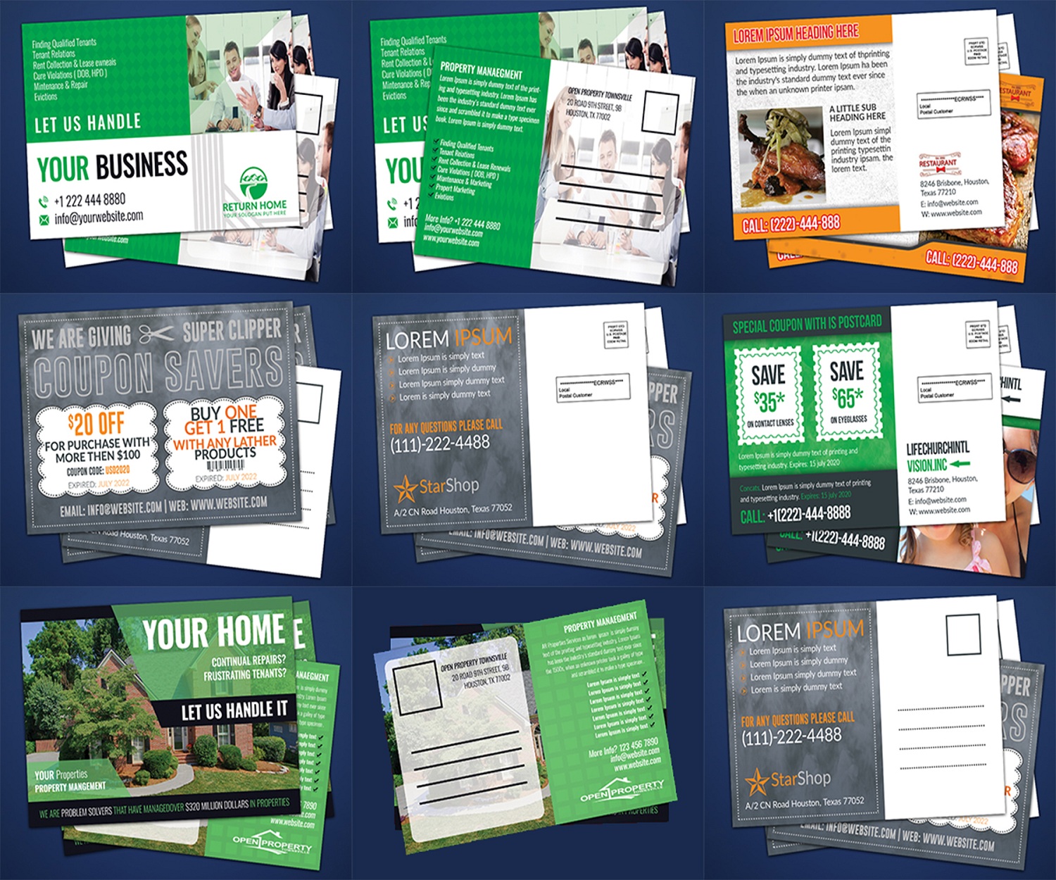 do professional postcard or eddm postcard design in 24 hour