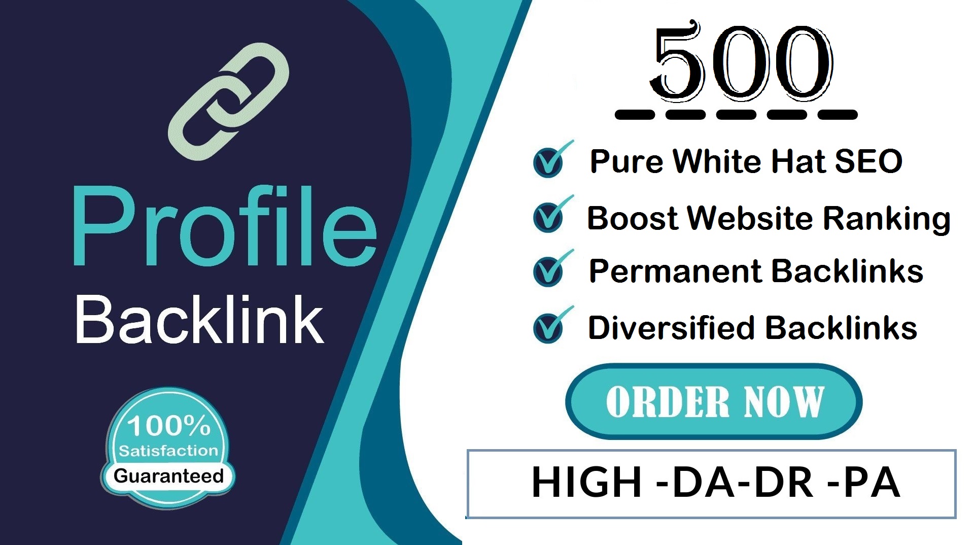 500 Profile Backlinks High Quality Dofollow SEO link building Service