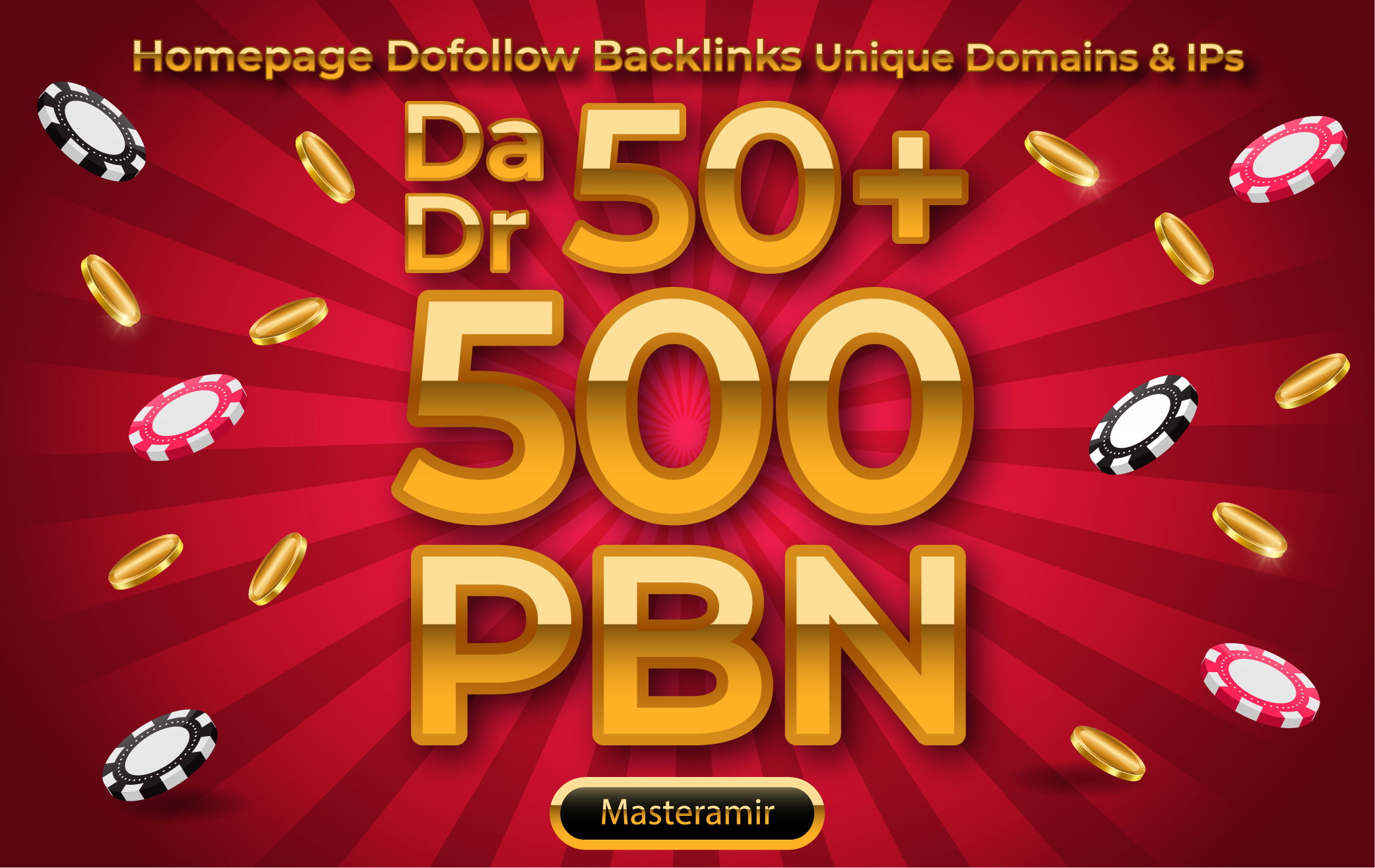 PBN DA & DR 50+ Homepage DoFollow Links for Casino, Poker, Gambling, & Betting