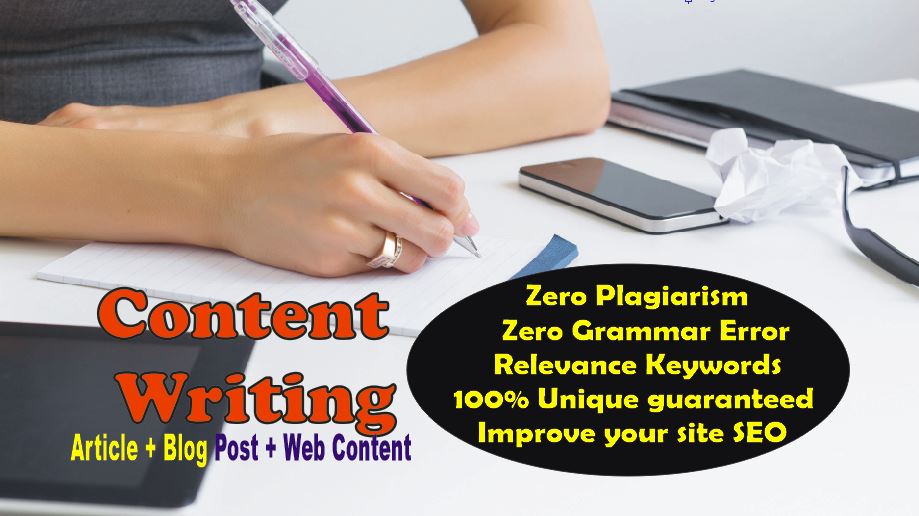 1500++ words ARTICLE or BlogPost Writing- Professional SEO Content for websites