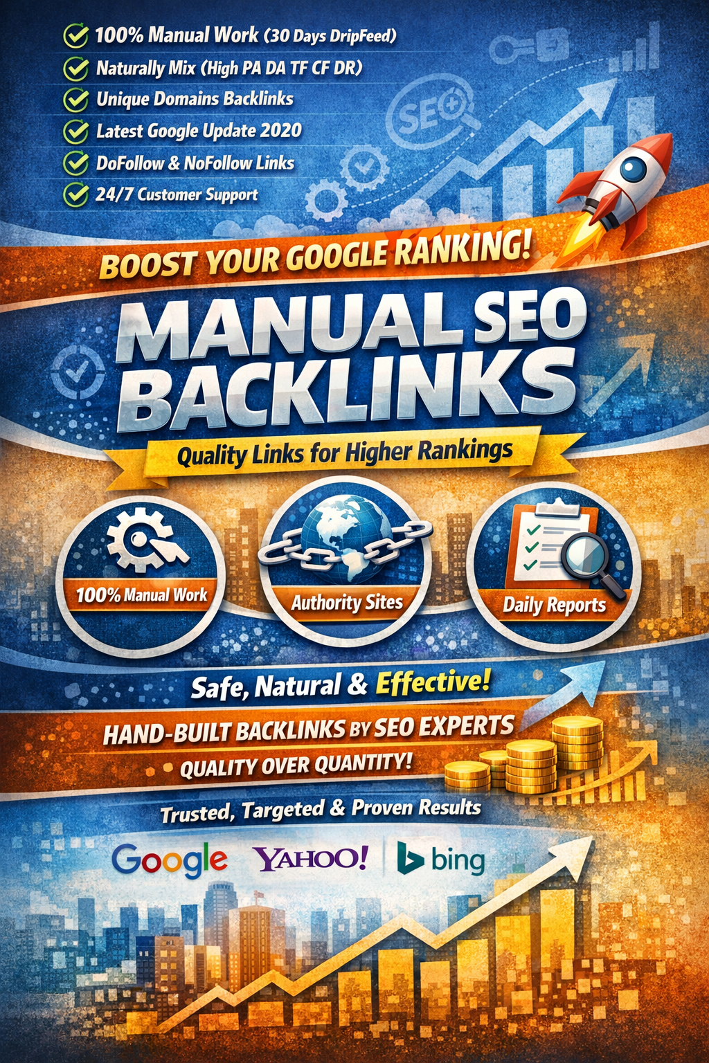 Powerful SEO Manual Backlinks, Guest Post for Top Go...
