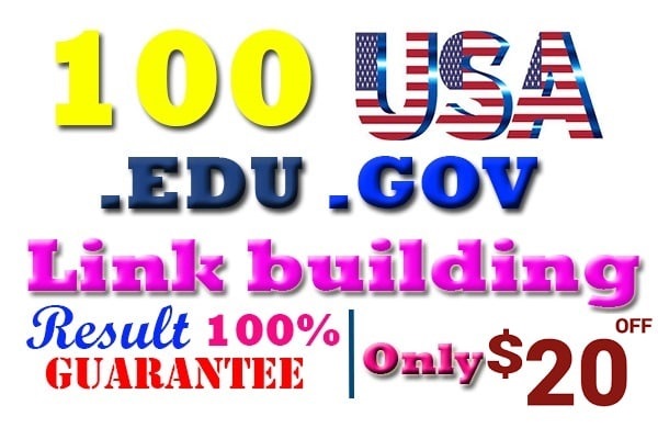 build manually 100 edu and gov profile moz70+da trust...