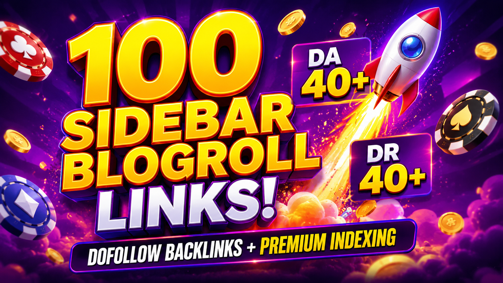 GET 100 DA/DR 50+ Sidebar Blogroll Backlinks from Hig...