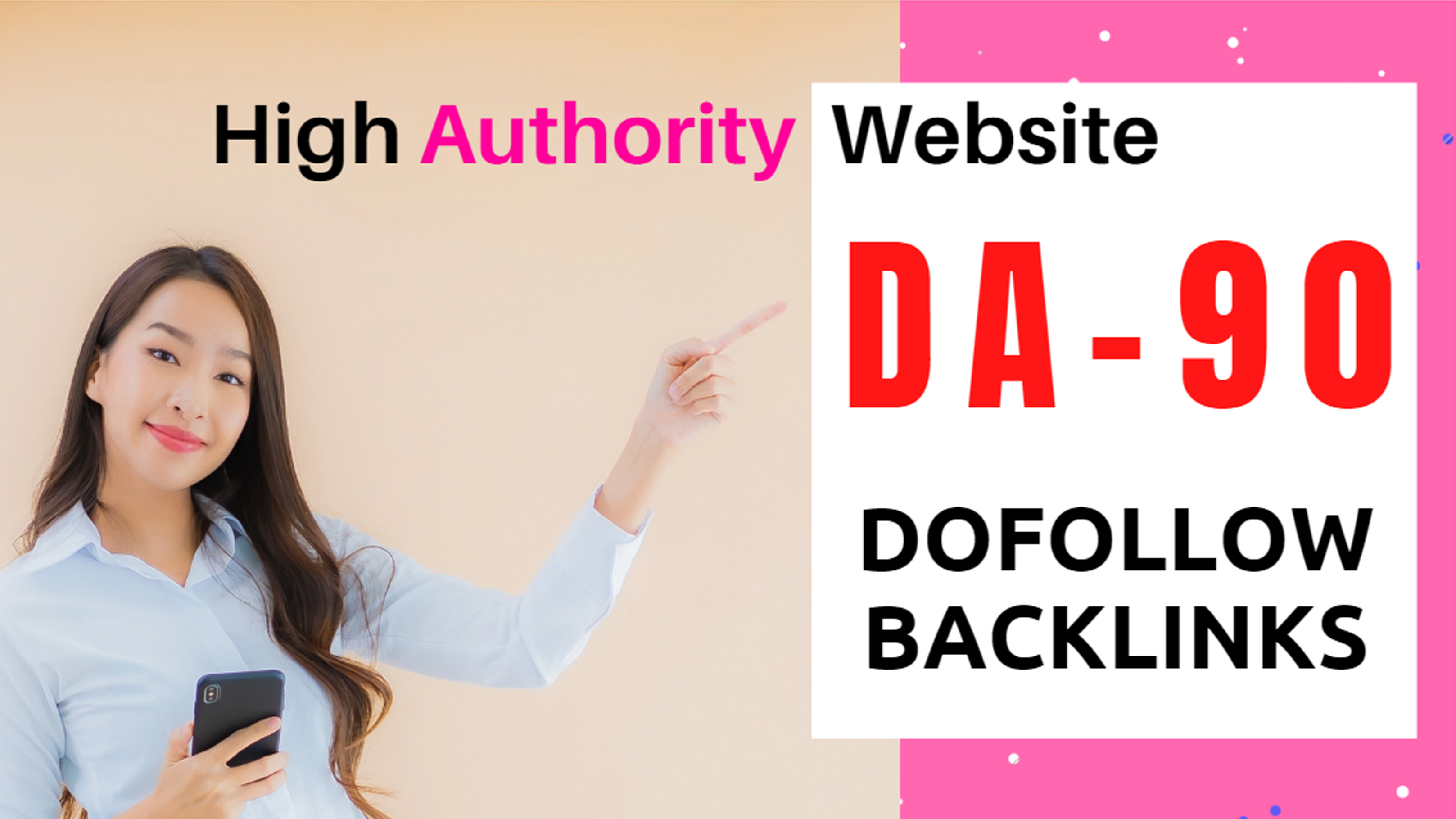 I will provide 10 high da 60 to 90 dofollow manually backlinks