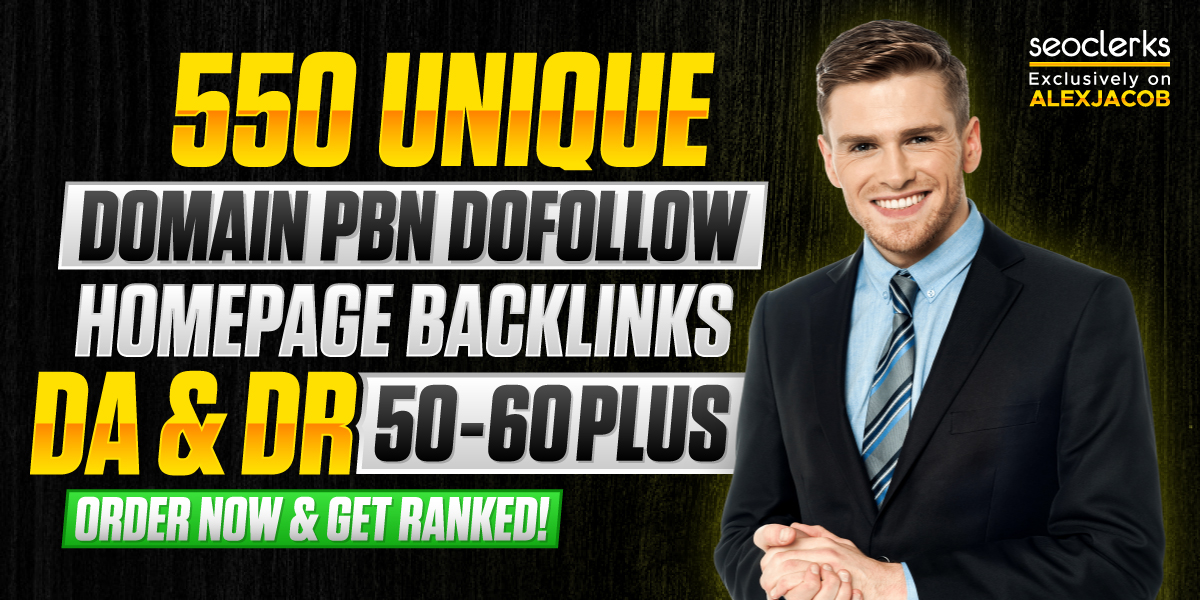 Get Ranked 550 PBN high Quality premium themes low spam score sites dofollow homepage backlinks