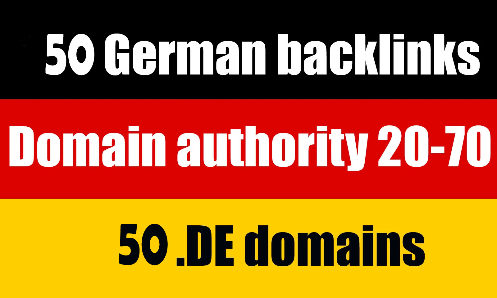 High DA German seo backlinks from 50 DE websites high authority