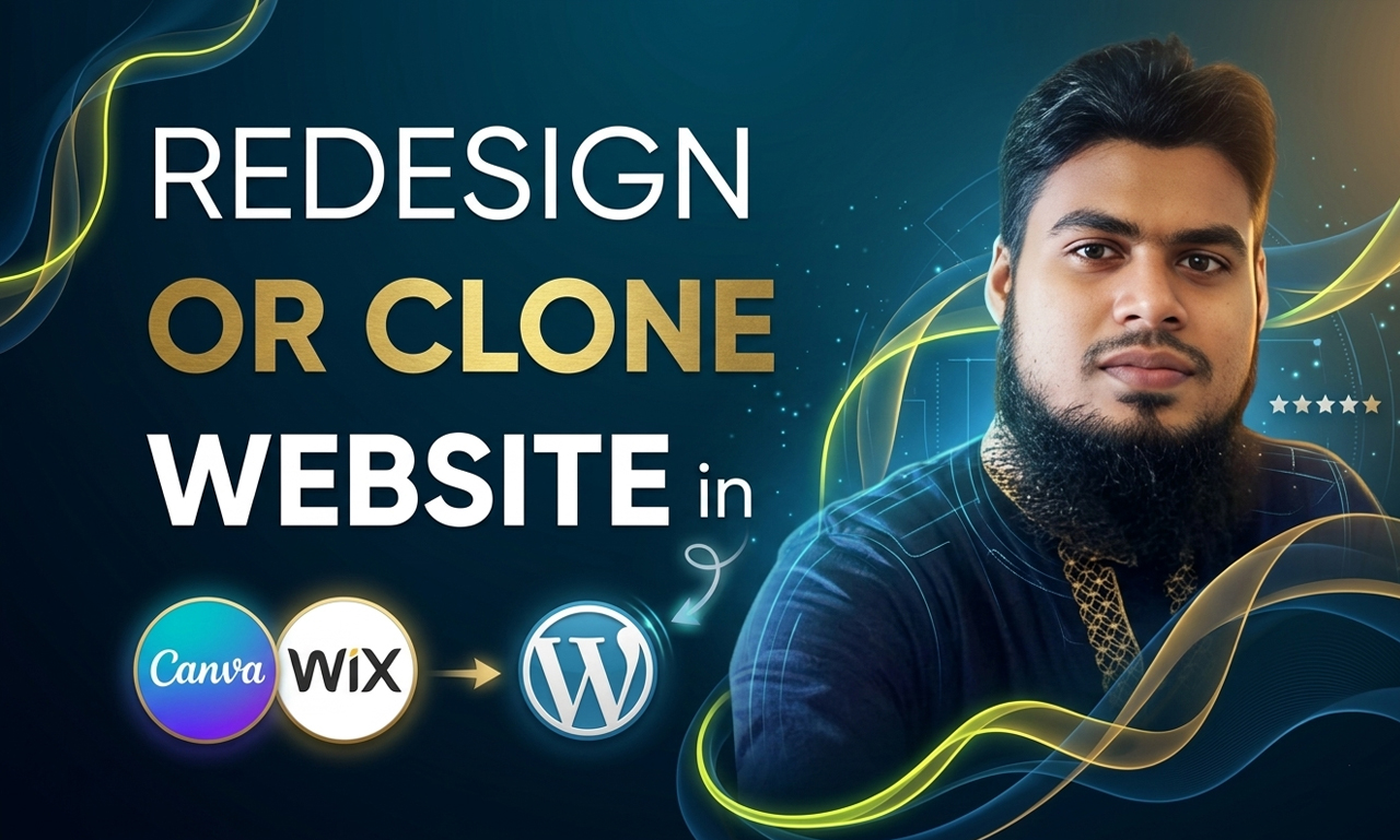 I will do wix to wordpress, canva to wordpress, rebuild any website into wordpress