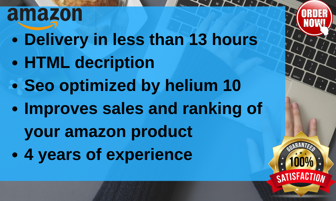 I will write amazon listing product description 