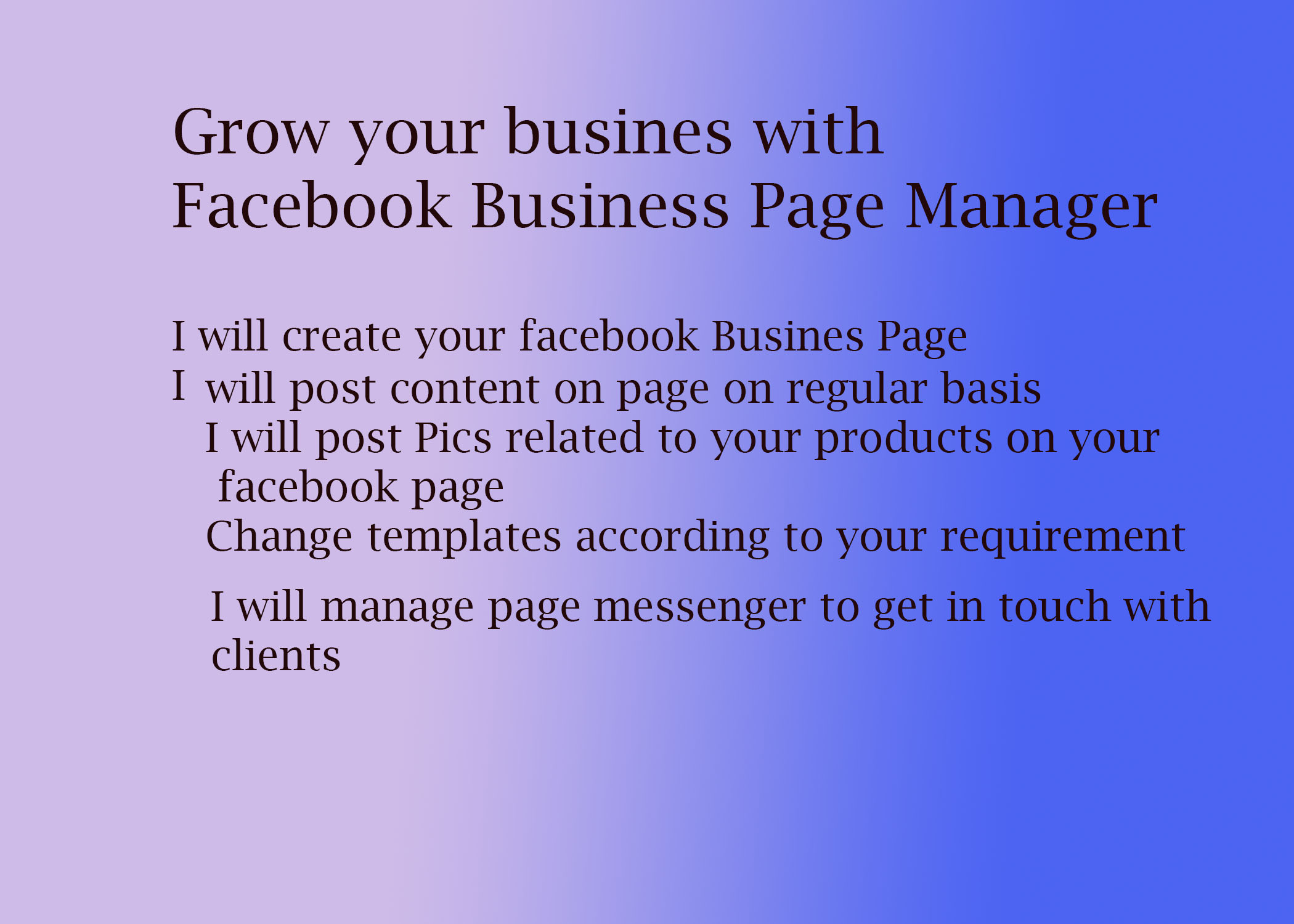 Facebook Business Page Manager 