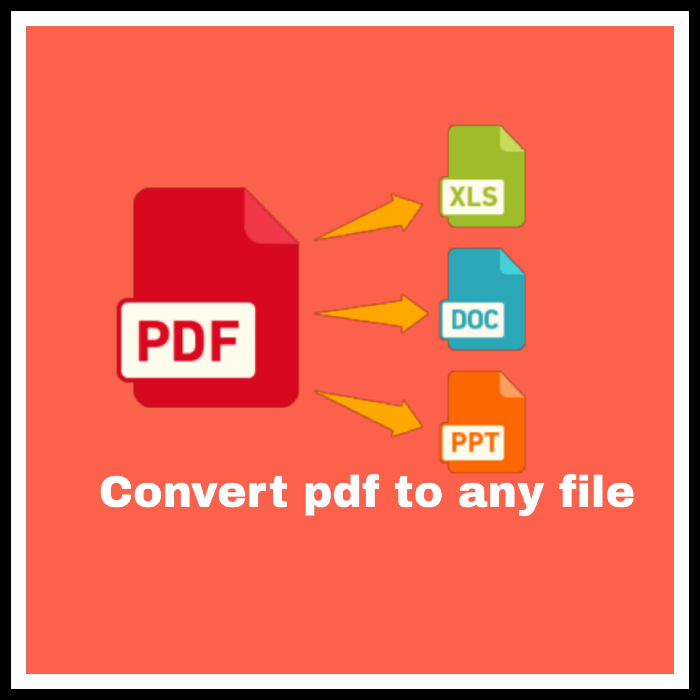 I will convert pdf to word, excel, PowerPoint
