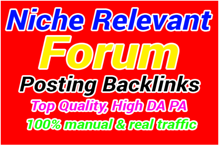 Limited Time- 100 Forum Posting Backlinks from High D...