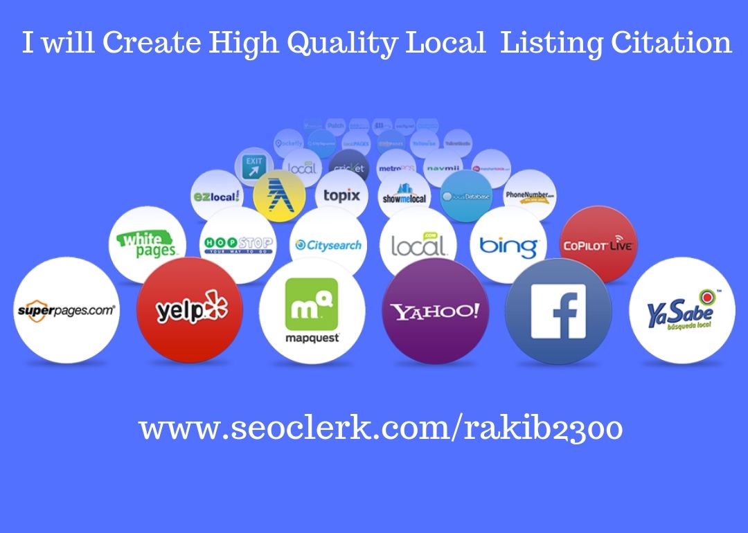  Create 40 Local Citation Listing Or Directory Submission For All Country
