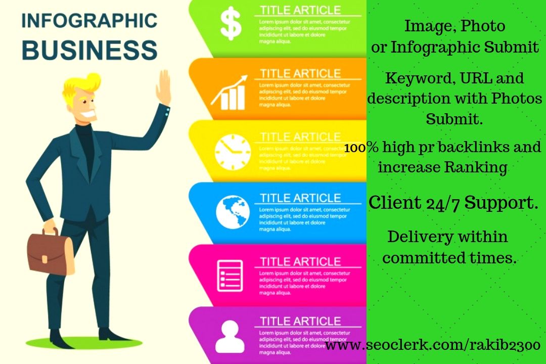 Submit your Image Or Infographic Submission In Top 30 Unique High Quality Sites