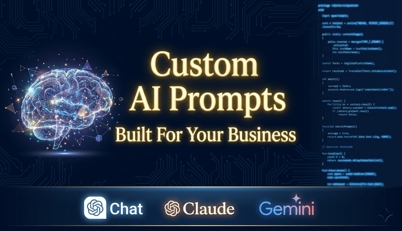I will create a custom AI prompt for any niche or business goal