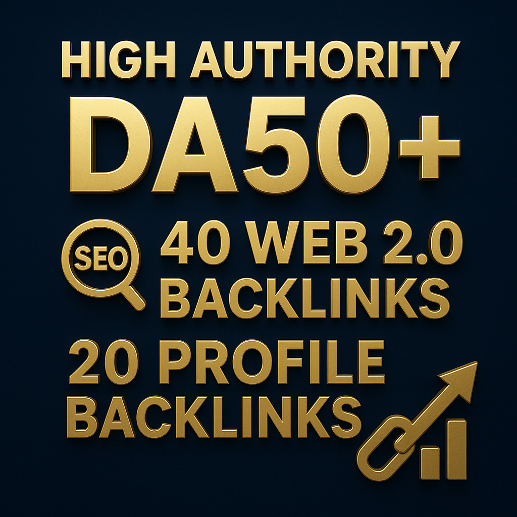 I will create high authority da50+ 40 web 2.0 backlin...