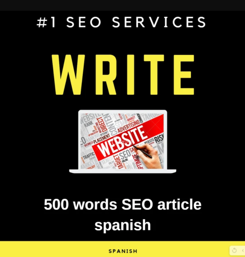 I will write a high quality 500 words SEO article spa...