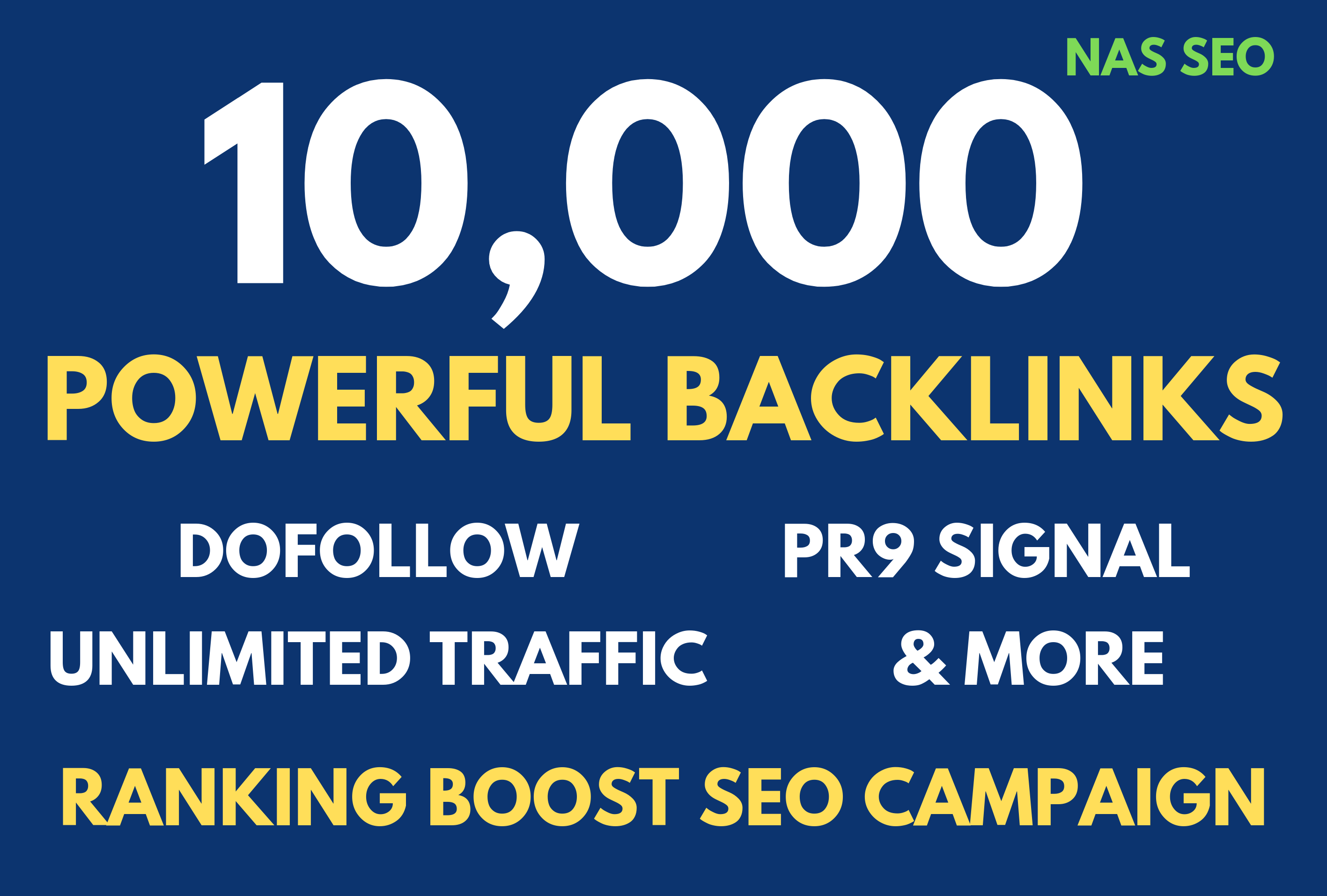 Powerful 10,000 Dofollow Backlinks - PR9 Social Signa...