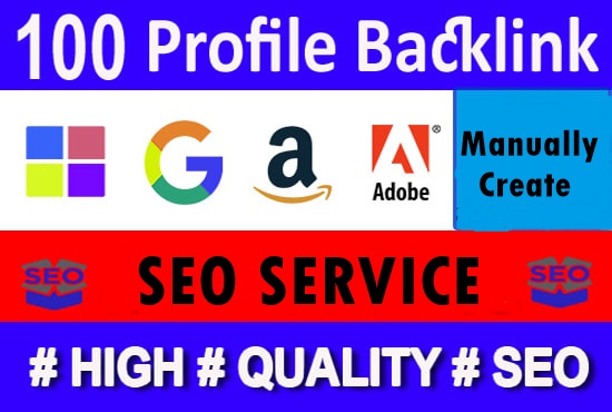 100+ high quality profile backlinks-High DA PA Backlinks-Top service in seoclerk