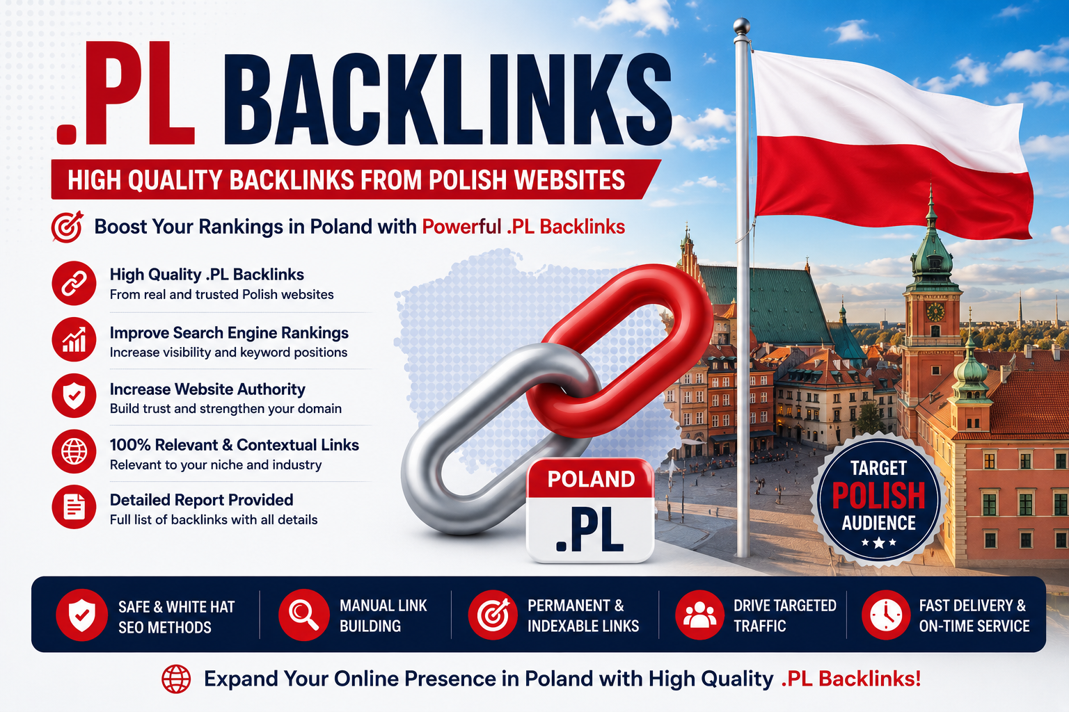 I will do 4. pl poland backlinks link building seo of...